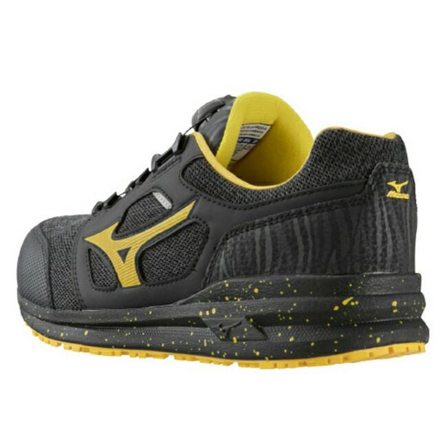 【予約注文】ミズノmizuno安全靴作業靴限定カラーALMIGHTYLS252LBOA【F1GA2202】90：ブラック×イエロー|靴ブーツシューズ現場作業メンズレディースおしゃれカジュアルかっこいい軽量BOAダイヤル軽い痛くない通気性樹脂先芯ローカット