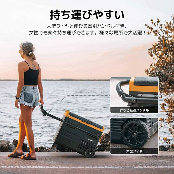 BougeRVCRDポータブル冷蔵庫45LCR4512