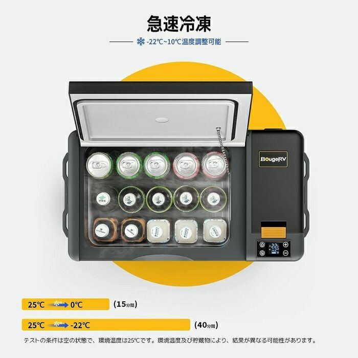 BougeRVCRPROポータブル冷蔵庫20LグレーCRPRO20GR/ブラックCRPRO20BK
