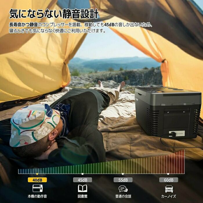 BougeRVCRPROポータブル冷蔵庫20LグレーCRPRO20GR/ブラックCRPRO20BK