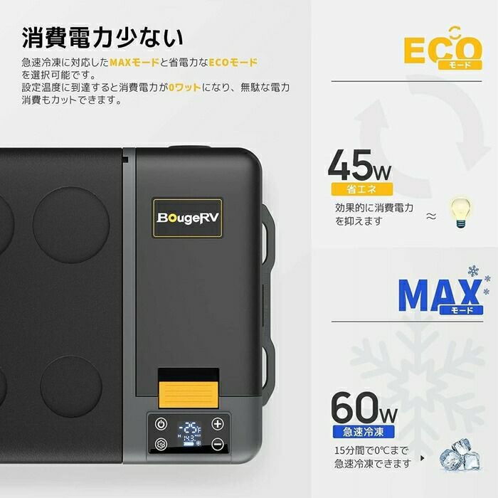 BougeRVCRPROポータブル冷蔵庫29LブラックCRPRO29BK