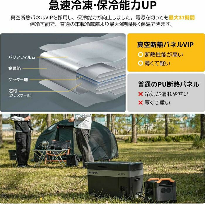 BougeRVCRPROVIPポータブル冷蔵庫29LCRPRO30VIP