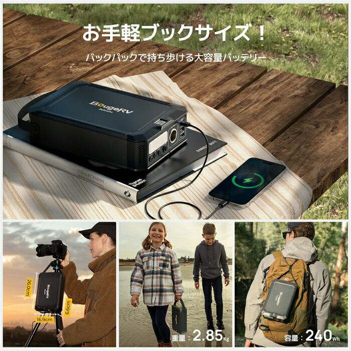 BougeRVポータブル電源２４０ＷJUICEGOSYZ-240SYZ-240