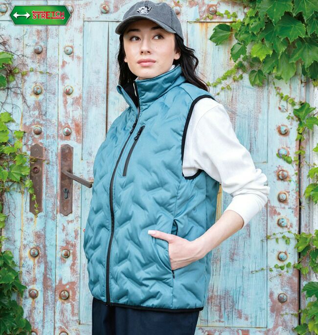 クロダルマ【54376】シームレスストレッチ防寒ベスト