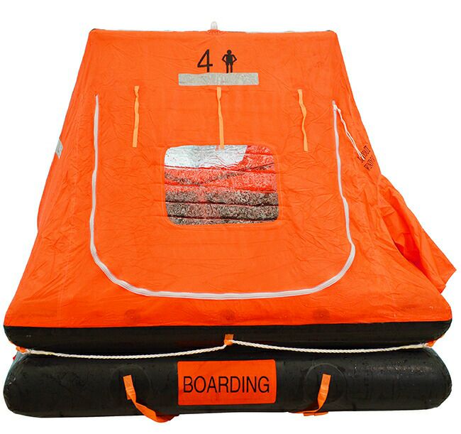 メテックスMETEX【HYF-4V】EX.自動膨張救命いかだ4人乗りキャリーバッグタイプ