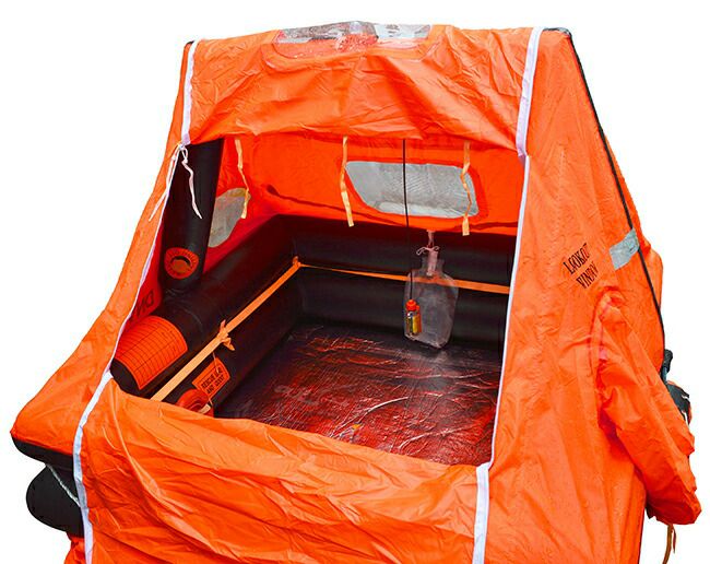 メテックスMETEX【HYF-4V】EX.自動膨張救命いかだ4人乗りキャリーバッグタイプ
