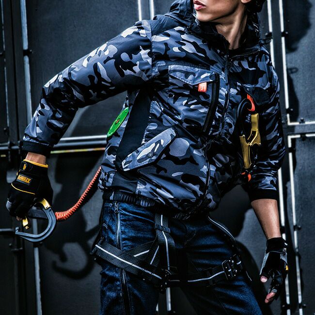 【2025年ファン＆バッテリーセット】バートルBURTLE空調ウェアエアークラフト【AC1151】長袖ブルゾンフード付き|空調ウェア夏涼しい猛暑熱中症対策大きいサイズ作業服20232023年新作新モデル新カラージャケットブルゾンフード