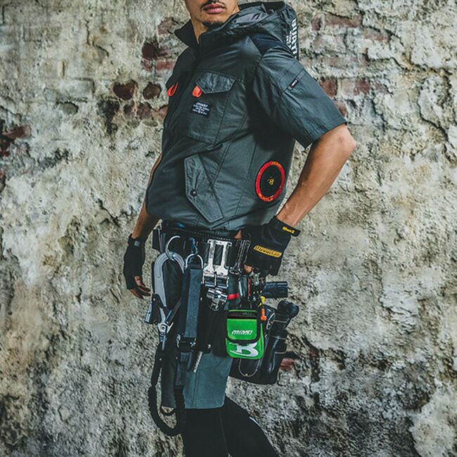 【2025年ファン＆バッテリーセット】バートルBURTLE空調ウェア【AC1156】半袖タイプフード付き|新作空調新モデルおしゃれかっこいいカジュアルメンズレディース撥水空調涼しいエアークラフト夏クール熱中症対策大きいサイズ作業服