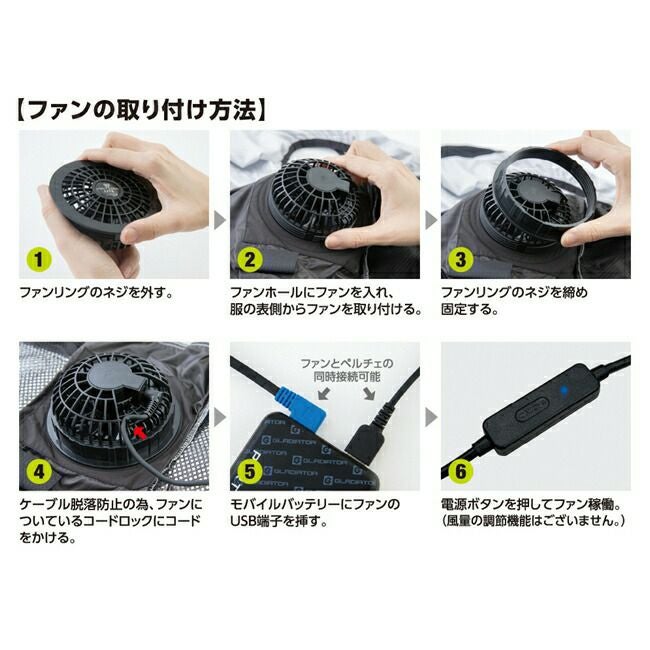 コーコスCO-COSボルトクールファンセット