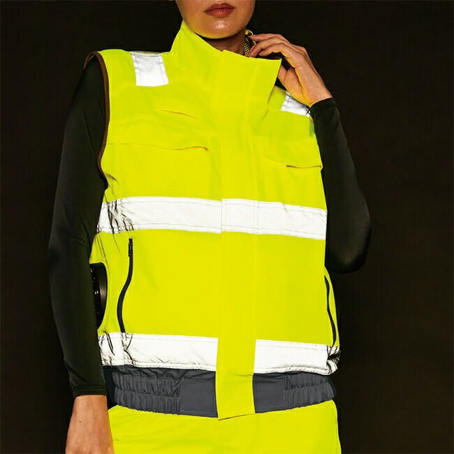 サンエスSUN-S空調風神服【KF92522】Hi-Visベスト