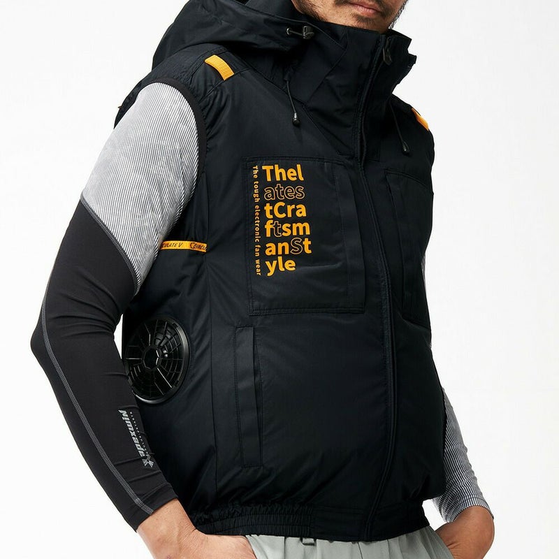 空調風神服アタックベース空調ウェア服【7700】Thetough服単体ベスト|夏涼しいクール空調ウェア服作業着夏場現場作業熱中症対策おしゃれかっこいいカジュアルメンズレディース作業着作業服