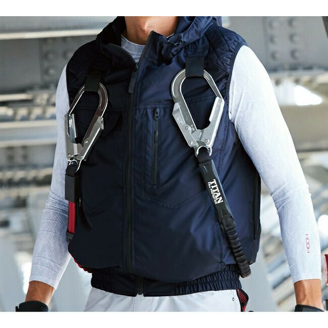【2025年28Vバッテリー＆ファンセット】鳳凰村上被服快適ウェア【V5559】フルハーネス対応冷感フードベスト