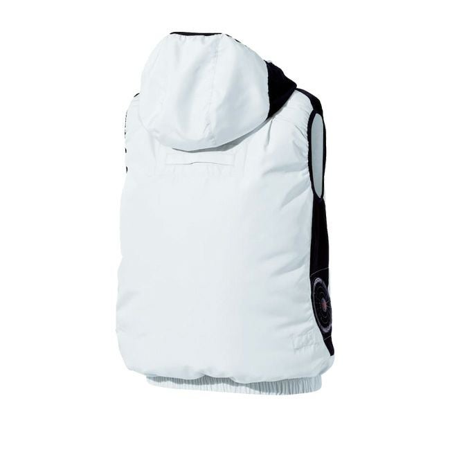 【2025年28Vバッテリー＆ファンセット】村上被服HOOH快適ウェア服空調ウェア【V8819】サイドファンフードベスト