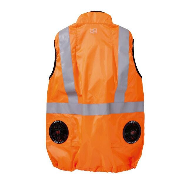 【2025年28Vバッテリー＆ファンセット】村上被服HOOH快適ウェア服空調ウェア【V9799】ネオンカラー反射ベスト