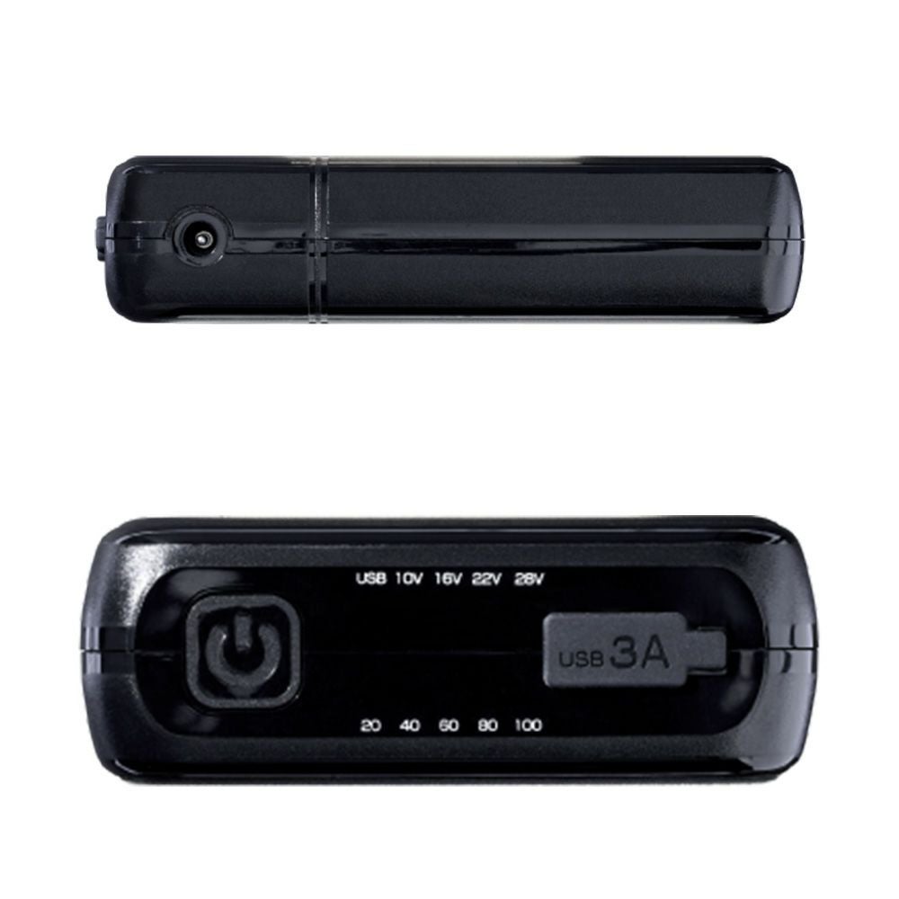 長信ジャパン2025年モデル28V対応バッテリーセット【GB428-P】＋【GF1】ファンセット（ブラック）|22000mAh最大11時間稼働安定出力熱中症対策15ヶ月保証付き夏クール涼しいデバイス