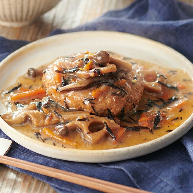 IZAMESHI(イザメシ)ひじきときのこのみぞれハンバーグ