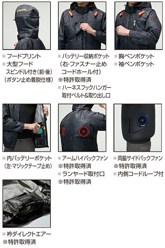 2026年 スパイダーレッドファン＋30Vバッテリーセット】バートル