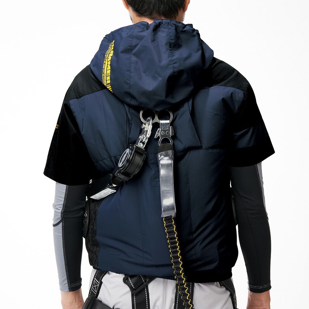 空調風神服アタックベースHUMMER空調ウェア服【09905】服単体半袖|夏涼しいクール空調ウェア服作業着夏場現場作業熱中症対策おしゃれかっこいいカジュアルメンズレディース作業着作業服