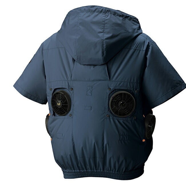 空調風神服アタックベースHUMMER空調ウェア服【09905】服単体半袖|夏涼しいクール空調ウェア服作業着夏場現場作業熱中症対策おしゃれかっこいいカジュアルメンズレディース作業着作業服