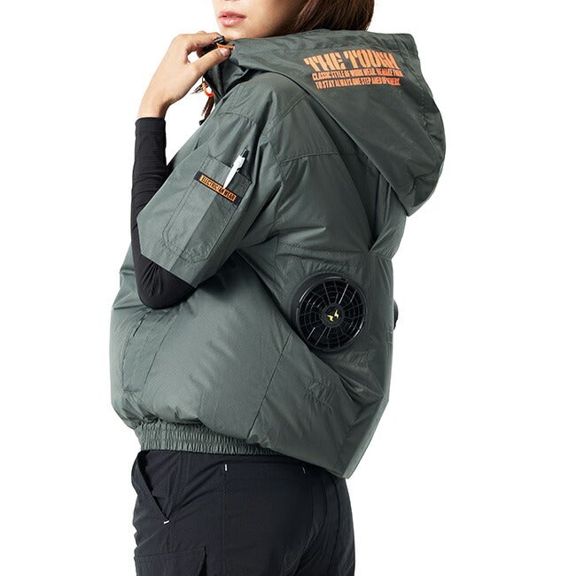 空調風神服アタックベースThetough空調ウェア服【2245】ペルチェデバイス付き半袖