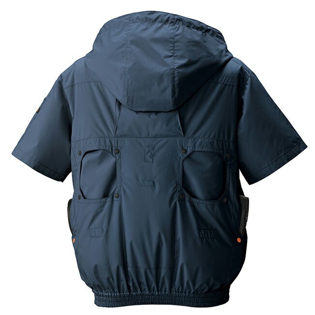 空調風神服アタックベースHUMMER空調ウェア服【09905】服単体半袖|夏涼しいクール空調ウェア服作業着夏場現場作業熱中症対策おしゃれかっこいいカジュアルメンズレディース作業着作業服