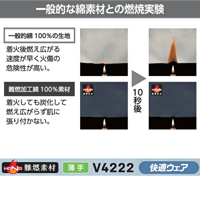 村上被服快適ウェア難燃長袖ブルゾン【v4222】