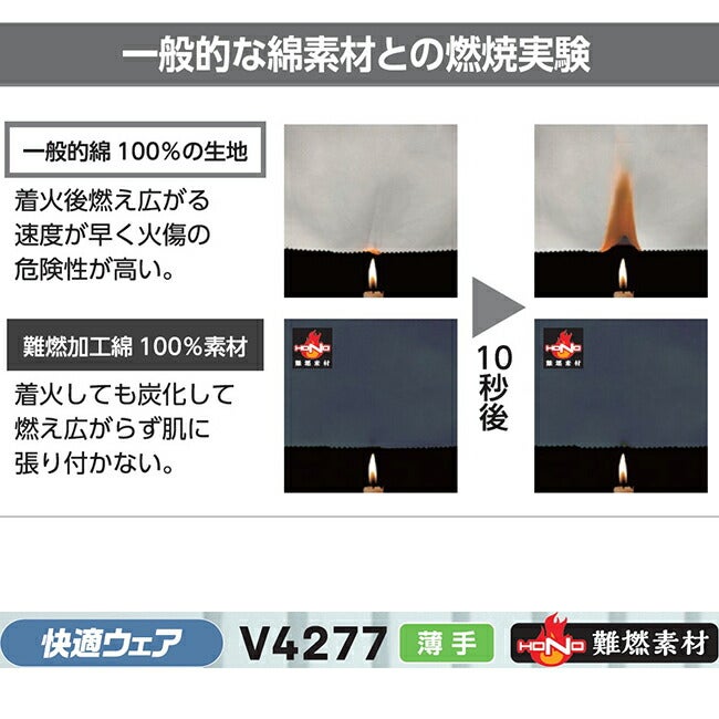 村上被服快適ウェア難燃半袖ブルゾン【v4277】