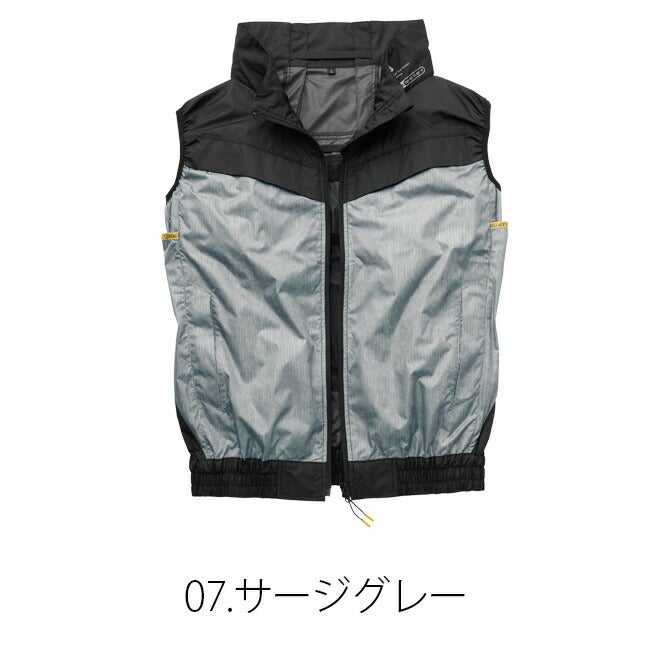 【2026年24V日本製バッテリー＆ファン付き】空調風神服アタックベース空調ウェア服【6640】Thetoughチタンベスト|夏涼しいクール空調ウェア服作業着夏場現場作業熱中症対策おしゃれかっこいいカジュアルメンズレディース作業着作業服