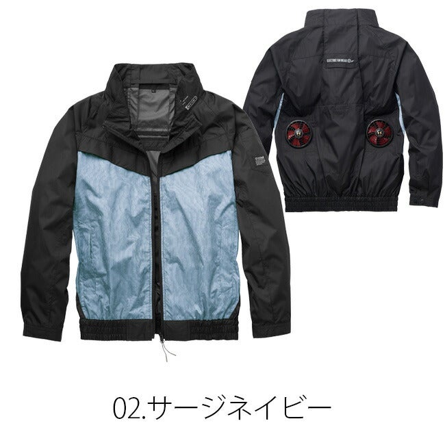 【2026年30V海外製バッテリー＆ファン付き】空調風神服アタックベース空調ウェア服【6643】Thetoughチタン長袖ジャケット|夏涼しいクール空調ウェア服作業着夏場現場作業熱中症対策おしゃれかっこいいカジュアルメンズレディース作業着作業服