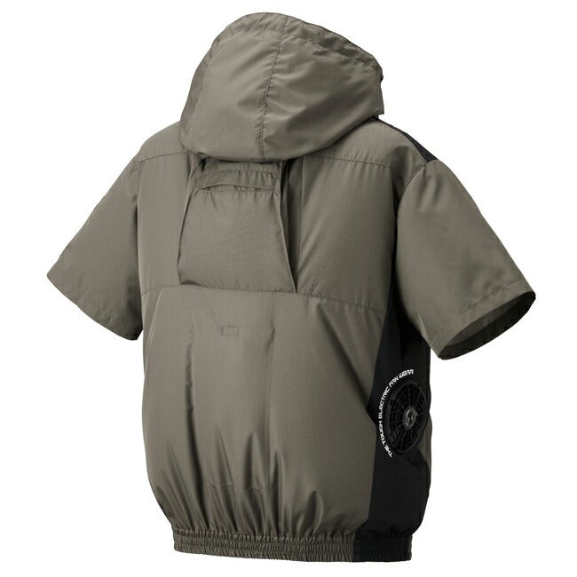 【2026年30V海外製バッテリー＆ファン付き】アタックベースThetough空調風神服半袖フードJK7745