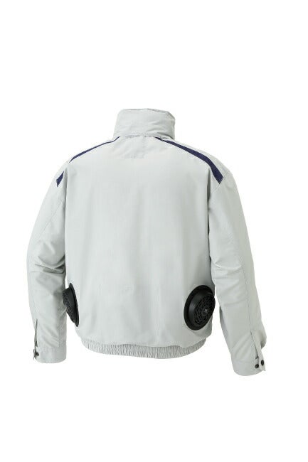 【2026年30V海外製バッテリー＆ファン付き】サンエスSUN-S空調風神服K1001長袖ブルゾンフード収納TPUリング帯電防止素材※ファン・バッテリー別売｜風神静電帯電防止フード付き綿25％カジュアルおしゃれかっこいい