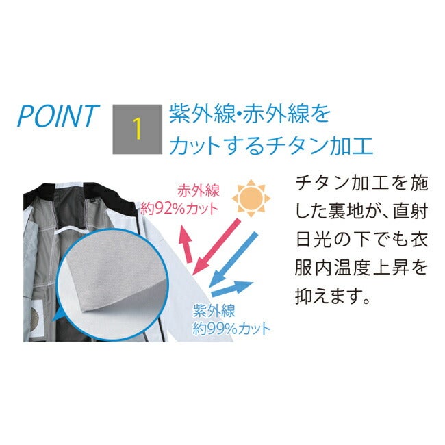 【2026年30V海外製バッテリー＆ファン付き】サンエスSUN-S空調風神服KF102チタン加工ベスト｜新モデル新色UVカットメンズレディース夏猛暑酷暑熱中症涼しい空調おしゃれカジュアルかっこいいカモフラ