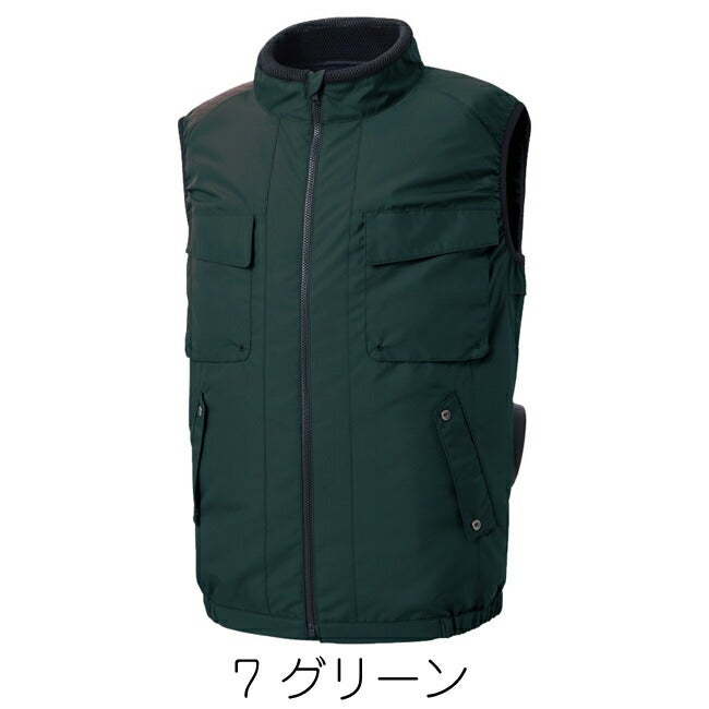 【2026年30V海外製バッテリー＆ファン付き】空調風神服sun-sサンエス空調ウェアエコベストKF92412|夏クール空調空調ウェア涼しい冷たい爽快ひんやりアイスウェア冷感ウェア冷却作業着現場作業場夏場熱中症暑さ対策熱中症対策実用フルセット
