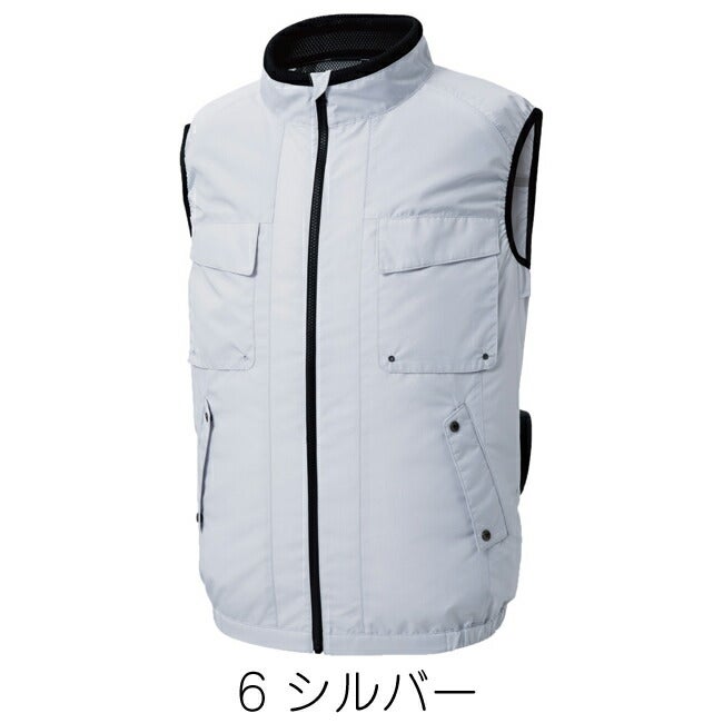 【2026年24V日本製バッテリー＆ファン付き】空調風神服sun-sサンエス空調ウェアエコベストKF92412|夏クール空調空調ウェア涼しい冷たい爽快ひんやりアイスウェア冷感ウェア冷却作業着現場作業場夏場熱中症暑さ対策熱中症対策実用フルセット