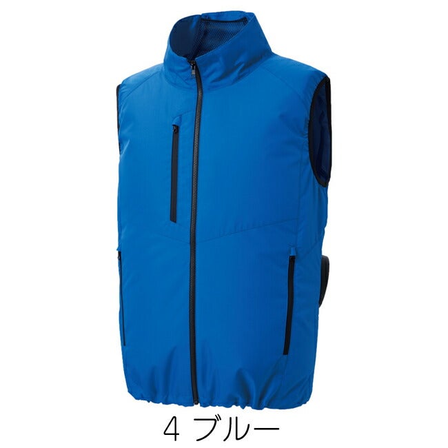 【2026年30V海外製バッテリー＆ファン付き】空調風神服sun-sサンエス空調ウェアエコベストKF92422|夏クール空調空調ウェア涼しい冷たい爽快ひんやりアイスウェア冷感ウェア冷却作業着現場作業場夏場熱中症暑さ対策熱中症対策実用フルセット