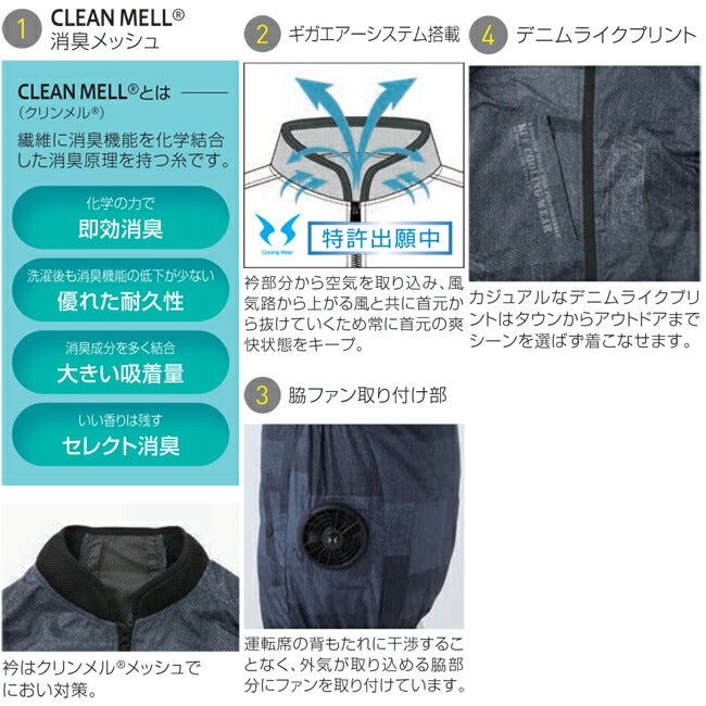【2026年24V日本製バッテリー＆ファン付き】空調風神服sun-sサンエス空調ウェアベストKF92442|夏クール空調空調ウェア涼しい冷たい爽快ひんやりアイスウェア冷感ウェア冷却作業着現場作業場夏場熱中症暑さ対策熱中症対策実用フルセット