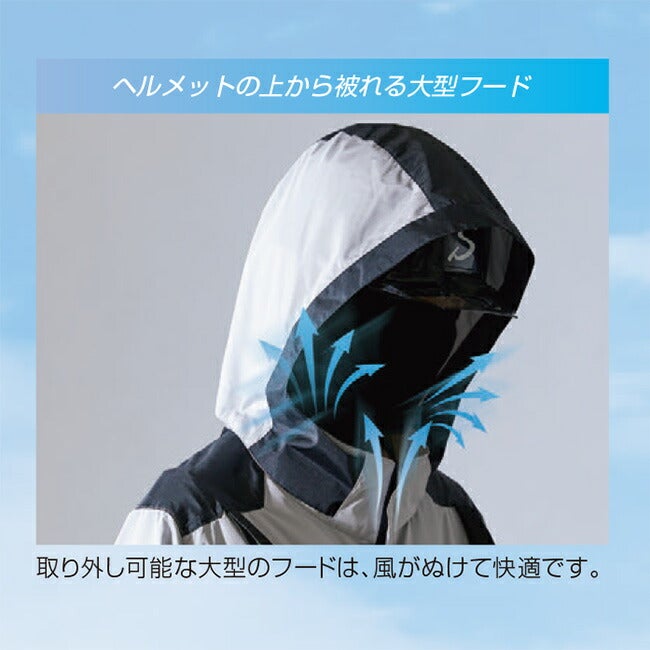 【2026年30V海外製バッテリー＆ファン付き】サンエスSUN-S空調風神服【KF92500】チタン加工半袖ブルゾン|夏クール空調空調ウェア涼しい冷たい爽快ひんやりアイスウェア冷感ウェア冷却作業着現場作業場夏場熱中症
