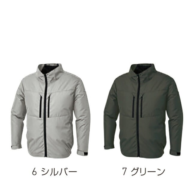 【2026年30V海外製バッテリー＆ファン付き】サンエスSUN-S空調風神服【KF92511】チタン加工長袖ブルゾン|夏クール空調空調ウェア涼しい冷たい爽快ひんやりアイスウェア冷感ウェア冷却作業着現場作業場夏場熱中症