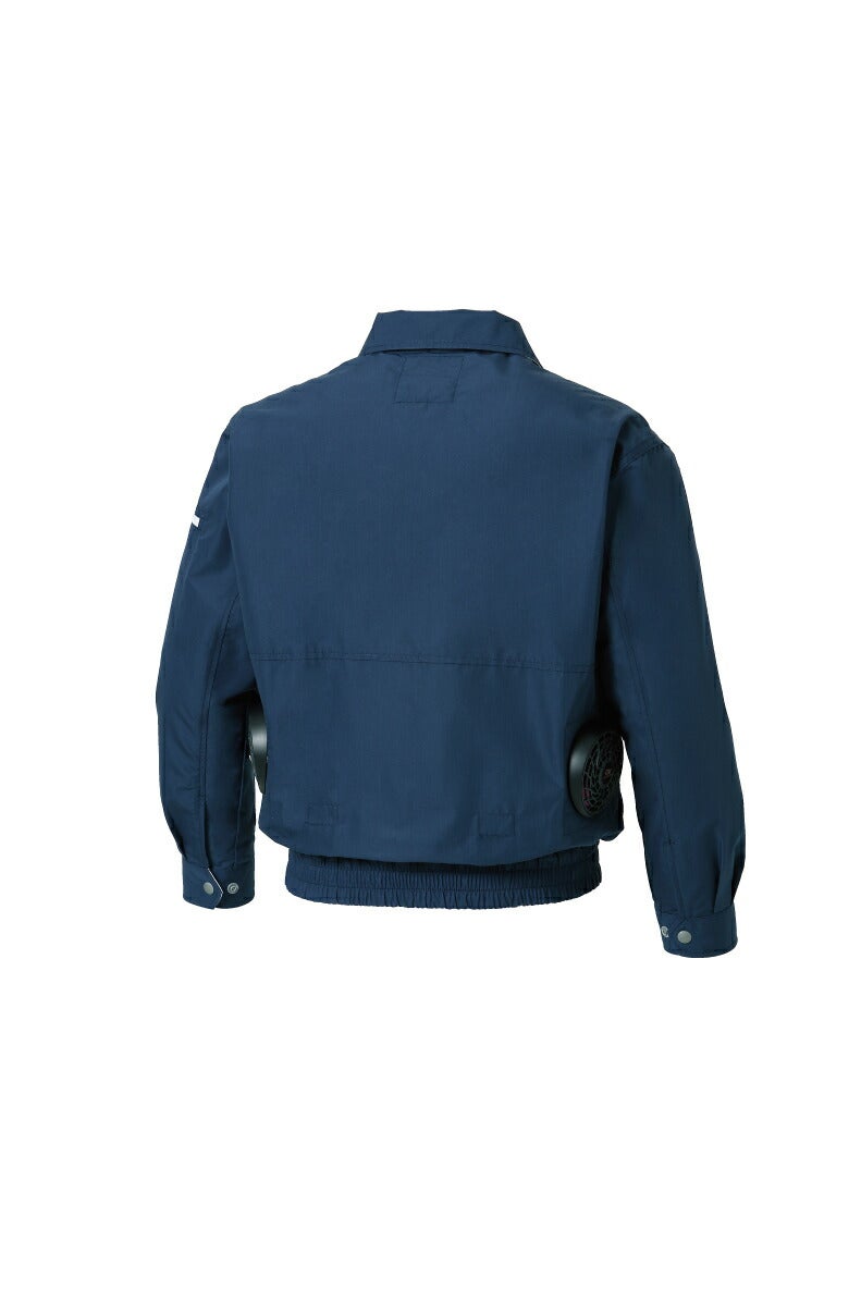 【2026年30V海外製バッテリー＆ファン付き】サンエスSUN-S空調風神服KF90450長袖ワークブルゾン帯電防止素材WA10470シリーズパンツ対応｜風神単品静電帯電防止カジュアルおしゃれかっこいい和KU90450