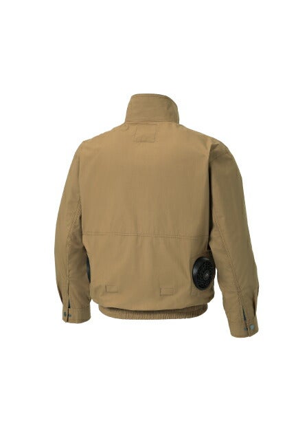 【2026年24V日本製バッテリー＆ファン付き】サンエスSUN-S空調風神服KF91400長袖ワークブルゾン薄生地WA11711シリーズパンツに対応｜風神綿100％おしゃれカジュアルかっこいいKU91400