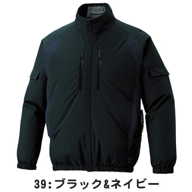 【2026年24V日本製バッテリー＆ファン付き】サンエスSUN-S空調風神服空調ウェア【KF96021】チタン加工長袖ブルゾン