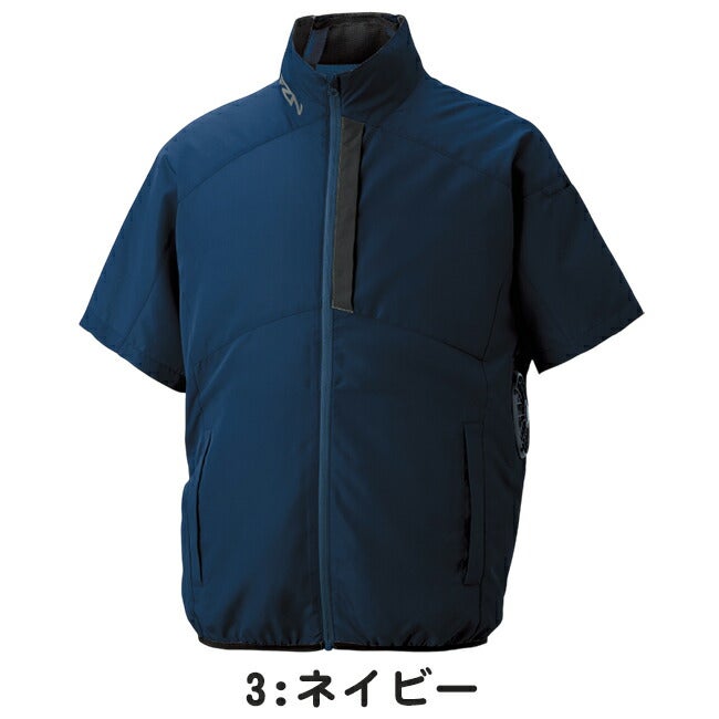 【2026年24V日本製バッテリー＆ファン付き】サンエスSUN-S空調風神服空調ウェア【KF96030】チタン加工半袖ブルゾン