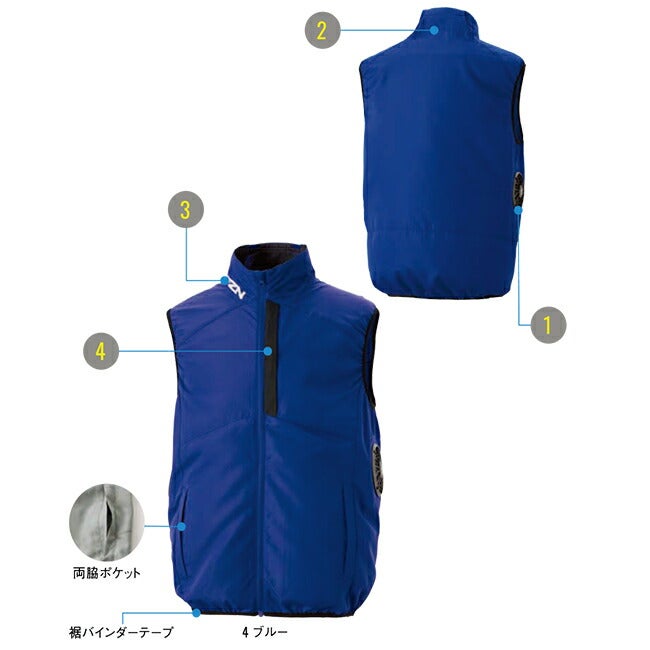 【2026年24V日本製バッテリー＆ファン付き】サンエスSUN-S空調風神服空調ウェア【KF96032】チタン加工ベスト