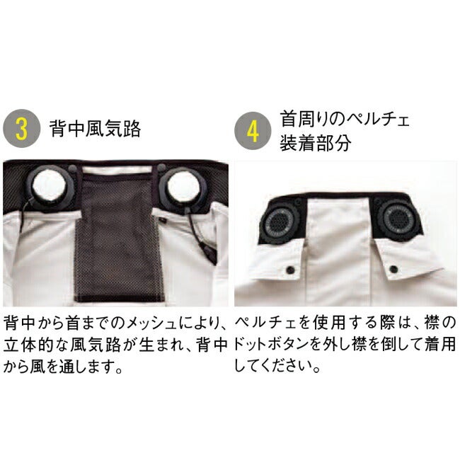 【2026年24V日本製バッテリー＆ファン付き】サンエスSUN-S空調風神服空調ウェア【KF92621】長袖ブルゾン