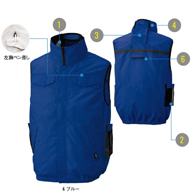 【2026年24V日本製バッテリー＆ファン付き】サンエスSUN-S空調風神服空調ウェア【KF92622】ベスト