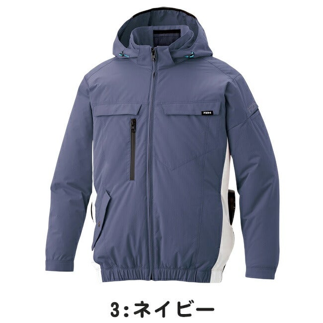 【2026年24V日本製バッテリー＆ファン付き】サンエスSUN-S空調風神服空調ウェア【KF92631】長袖ブルゾン